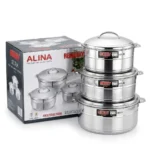 3-Piece REDBERRY ALINA Stainless Steel Insulated Hotpot Set