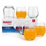 300ml Redberry Glass Tumbler Set (6 Pieces)