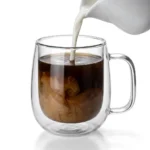 350ml Double Wall Glass Mug - Image 8