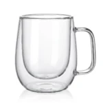 350ml Double Wall Glass Mug - Image 2
