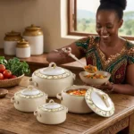 4 Piece Coral Hotpot Set - Image 3