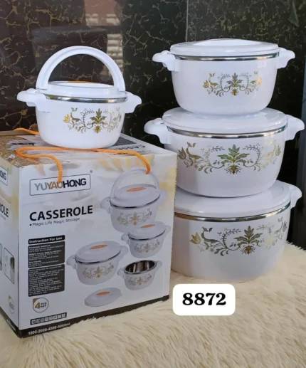 4-Piece Premium Thermal Casserole Hotpot Set