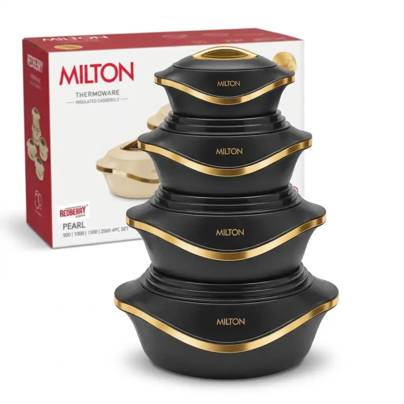 4-Piece REDBERRY MILTON Pearl Insulated Hotpot Set