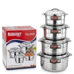 4-Piece REDBERRY TALL-MAXX Stainless Steel Hotpot Set