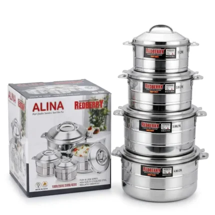 4Pcs Redberry ALINA Stainless Steel Hotpot Set