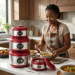 4pcs Redberry Stello Jumbo Hotpot Set Stainless Steel - Image 10
