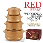 4pcs WOODENZA Insulated Hotpot Set