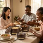 4pcs WOODENZA Insulated Hotpot Set