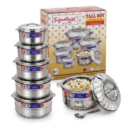 6 Pcs Signature Tallboy Stainless Steel Hotpots