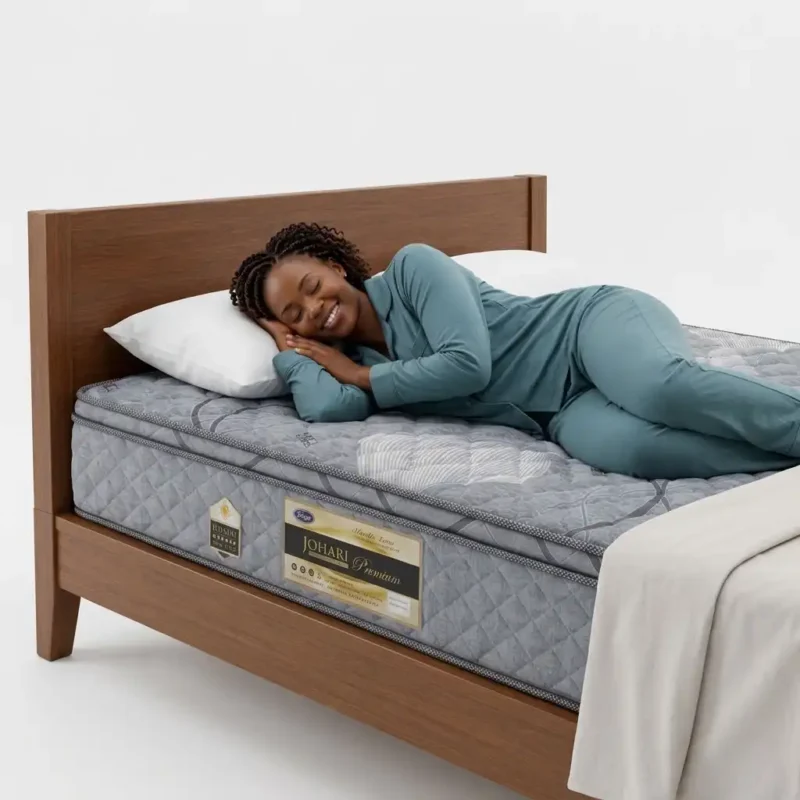 6x6 Johari Premium Fibre Quilted Mattress 10 Inch