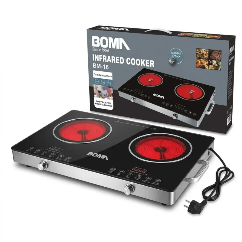 BOMA BM-16 Double Infrared Electric Cooker – 2500W