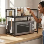 2 Layer Microwave Stand Multi Purpose Rack - Image 3