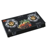 Nunix Glass Table Top Double Gas Burner