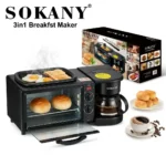 Sokany 3-in-1 Breakfast Maker 1250W Multifunctional - Image 6